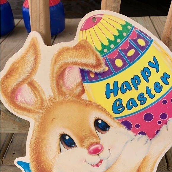 Vintage large easter bunny yard sign. - Picture 5 of 5